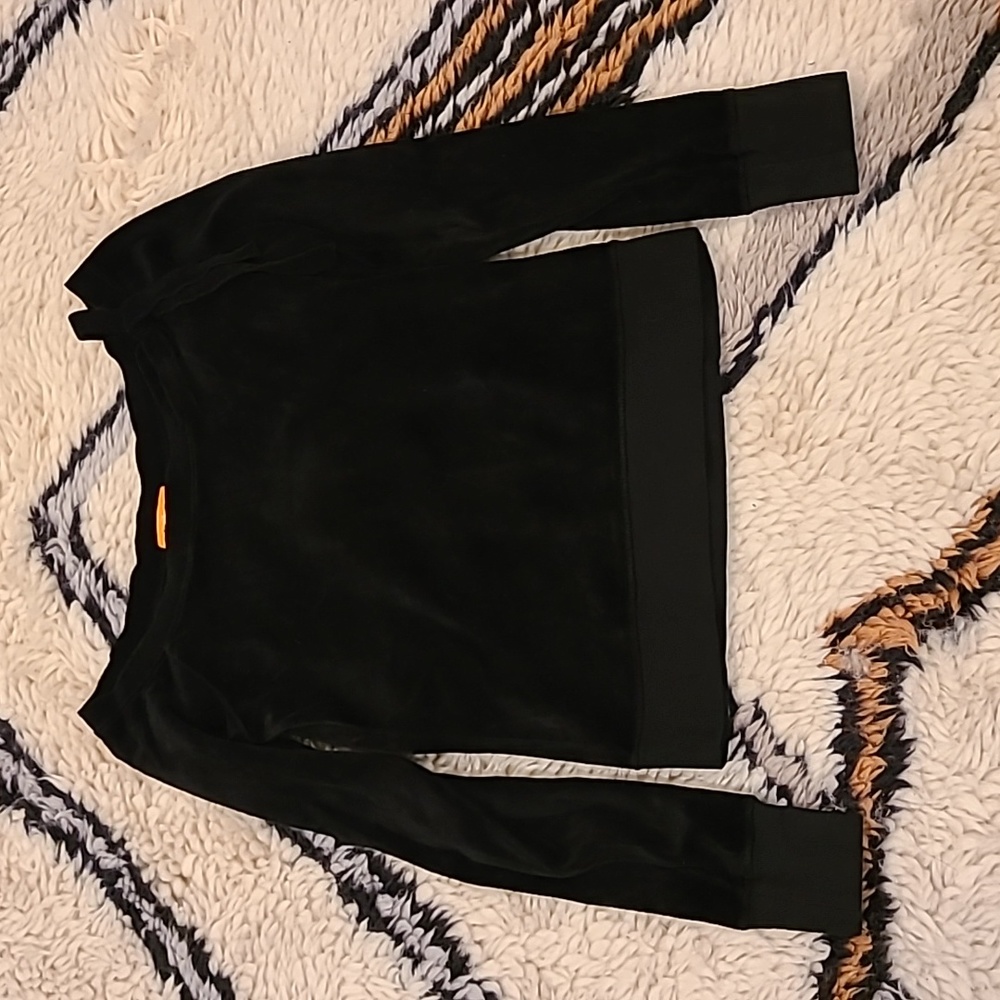 Juicy Off-Shoulder Velour Sweater